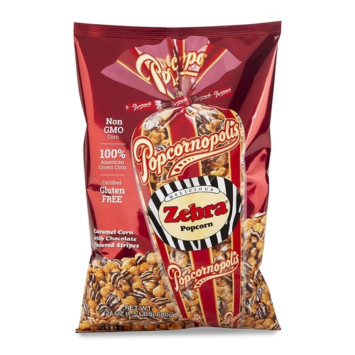 Popcornopolis popcorn zebra - popcornopolis,